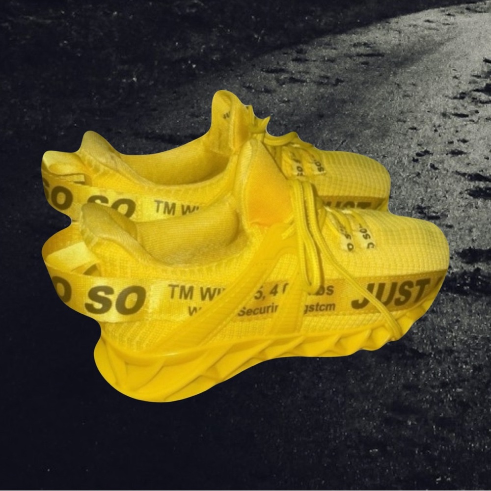 5/$25 Yellow Running Shoes NWOB